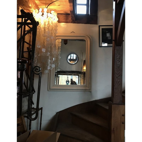 Image 1 of Vintage Spiegel lackiert ecru