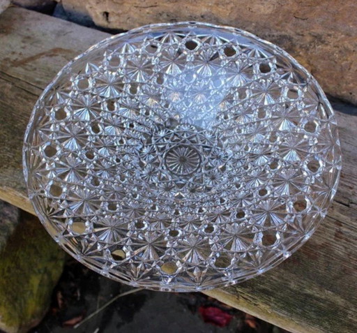 Kristallglas Schale Vintage 