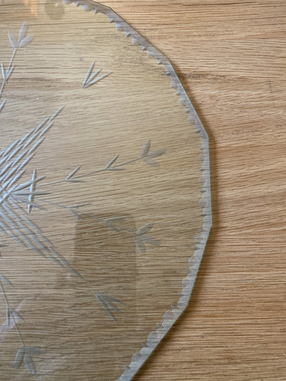 Image 1 of Art Deko/ Jugendstil Tortenplatte  Kristall Neu