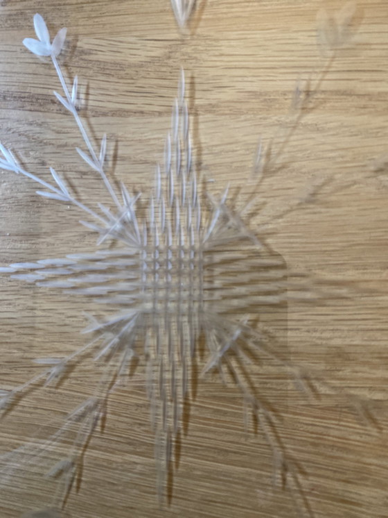 Image 1 of Art Deko/ Jugendstil Tortenplatte  Kristall Neu