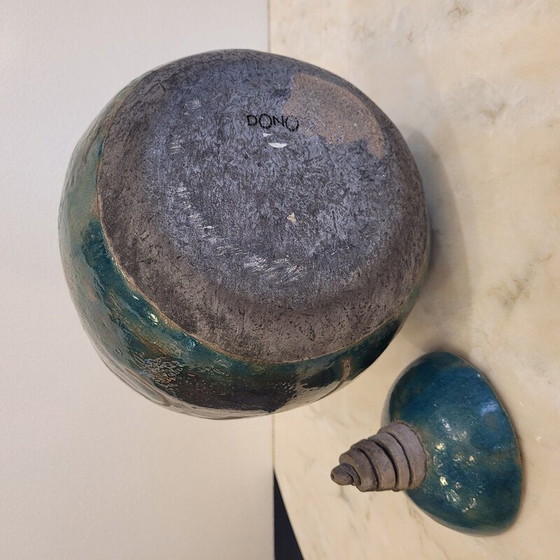 Image 1 of Vintage-Vase aus glasierter Keramik von Dono, Frankreich