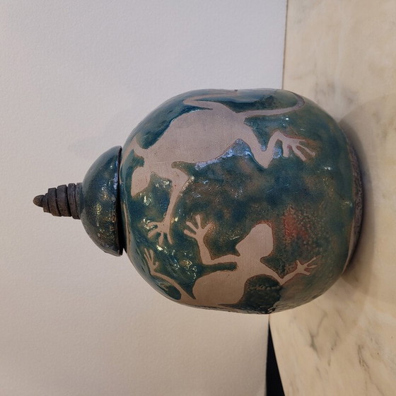 Image 1 of Vintage-Vase aus glasierter Keramik von Dono, Frankreich