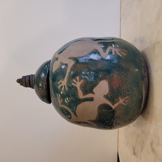 Image 1 of Vintage-Vase aus glasierter Keramik von Dono, Frankreich