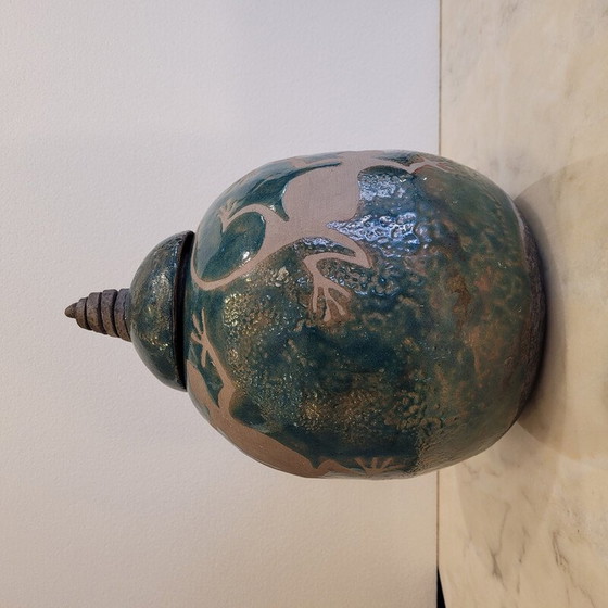 Image 1 of Vintage-Vase aus glasierter Keramik von Dono, Frankreich