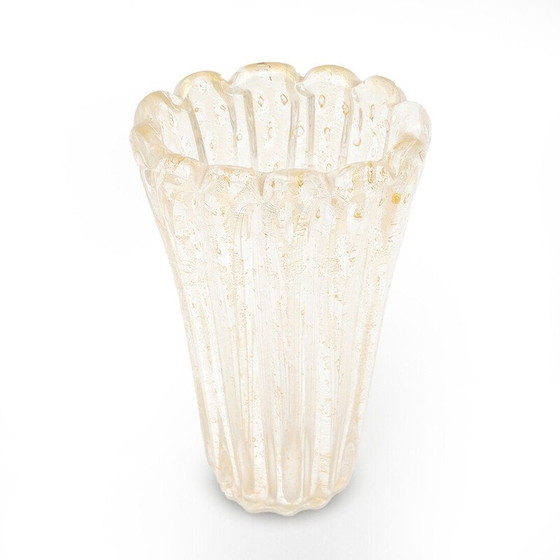 Image 1 of Vase aus Muranoglas von Archimede Seguso, Italien 1950