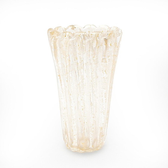 Image 1 of Vase aus Muranoglas von Archimede Seguso, Italien 1950