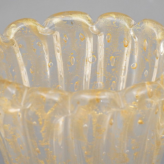 Image 1 of Vase aus Muranoglas von Archimede Seguso, Italien 1950