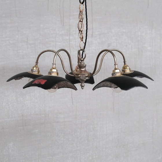 Image 1 of Englische Quecksilberglas-Kronleuchter mit Spiegeln, 1920er Jahre