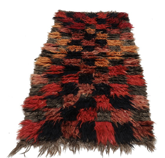 Image 1 of Designer Handgewebt Kelim Modern Und Pflanzen Natur Farbe - Kelim - 250 Cm - 100 Cm - Zottel Kelim