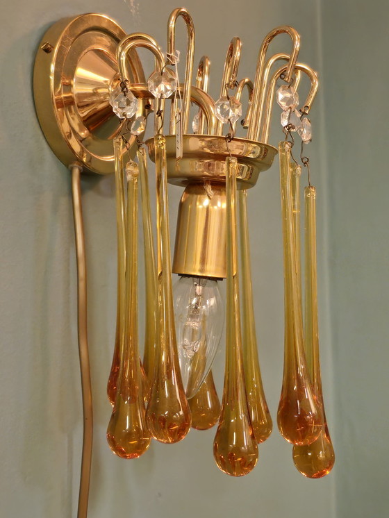 Image 1 of Vintage Teardrop Wandlampe Wandlampe