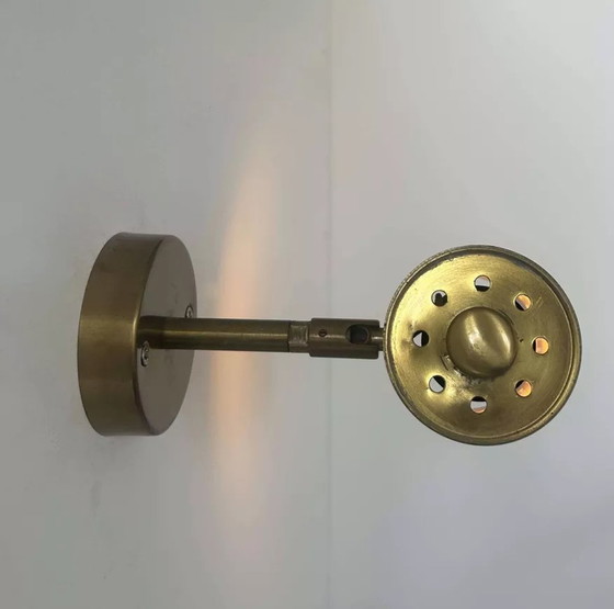 Image 1 of Vintage Orientable Applique, Massivmessing gelocht, Frankreich 1960