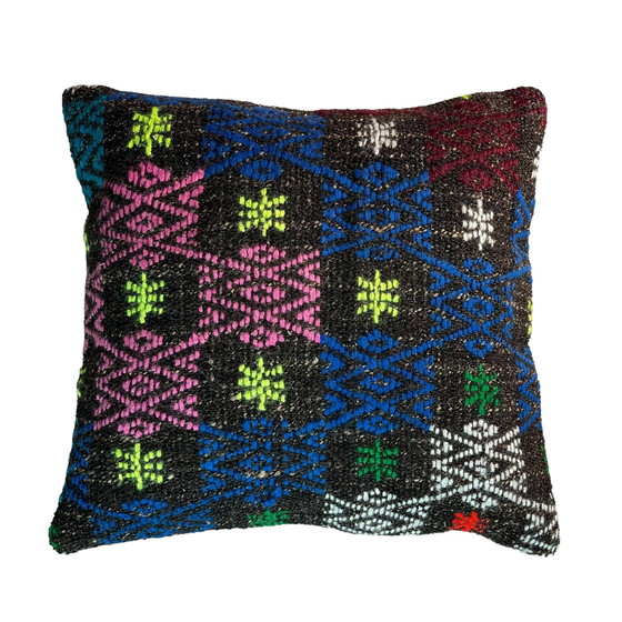Image 1 of Türkischer Vintage-Kilim-Kissenbezug, 45 x 45 cm
