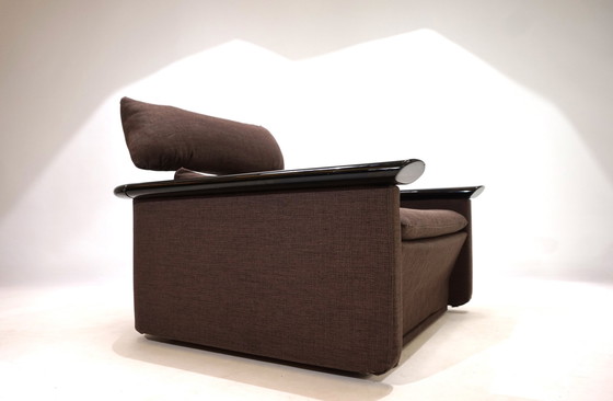 Image 1 of Tecno Lounge Chair mit Klavierlackgestell, 1970