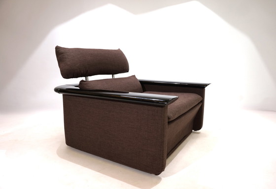 Image 1 of Tecno Lounge Chair mit Klavierlackgestell, 1970