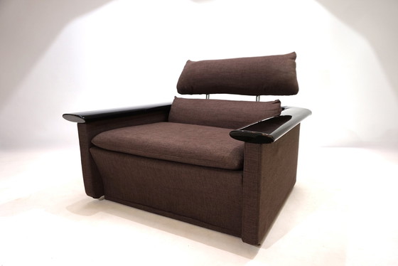 Image 1 of Tecno Lounge Chair mit Klavierlackgestell, 1970