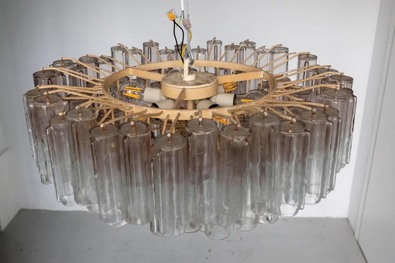 Image 1 of Venini "Calza" Murano Kronleuchter von Ludovico Diaz de Santillana