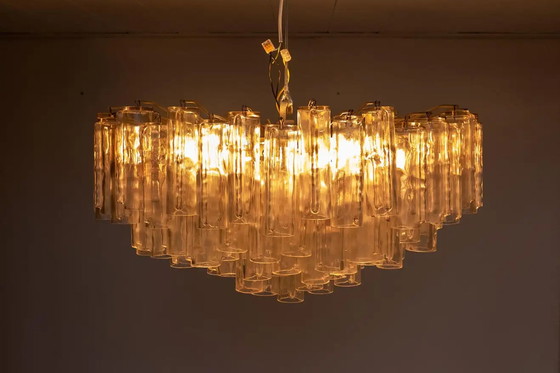 Image 1 of Venini "Calza" Murano Kronleuchter von Ludovico Diaz de Santillana