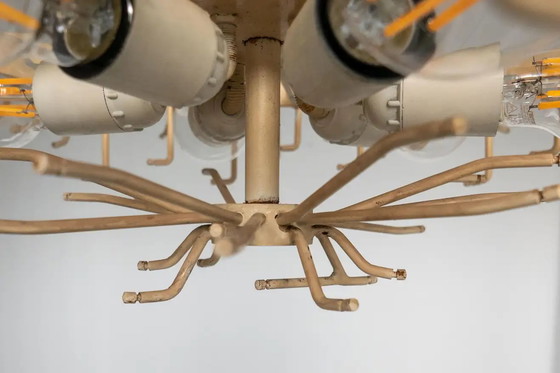 Image 1 of Venini "Calza" Murano Kronleuchter von Ludovico Diaz de Santillana