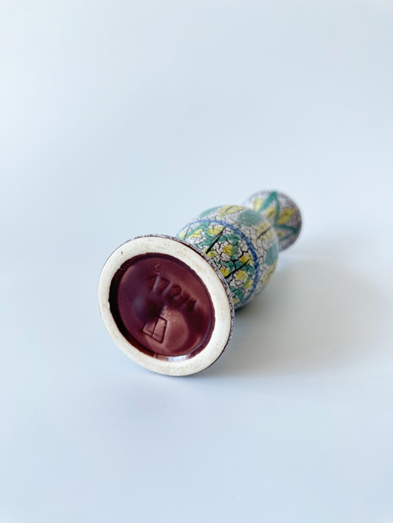 Image 1 of Marzi & Remy 172/1, Vase Aus Keramik Mit Craquelée-Glasur / Schrumpfglasur, West Germany, Wgp, Mid Century Modern, 1950Er Jahre