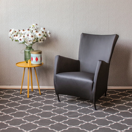 Image 1 of 8 Sehr attraktive Montis Windy Sessel in schwarzem Leder