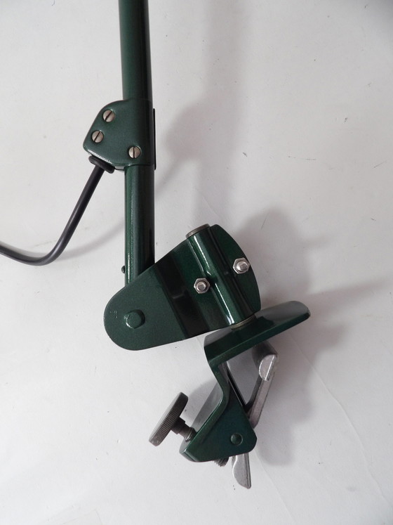 Image 1 of Vintage Midgard Bauhaus Lampe DDR Design emaillierter Schirm