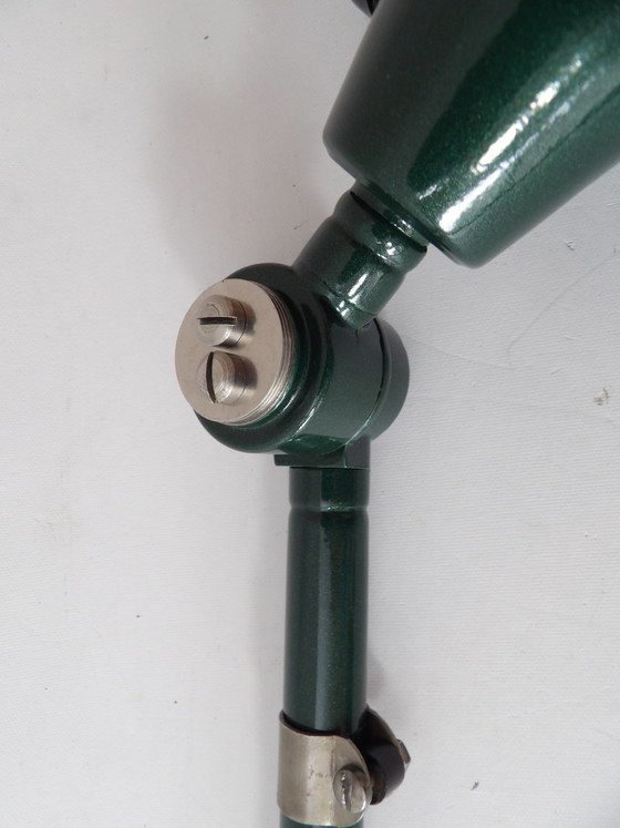 Image 1 of Vintage Midgard Bauhaus Lampe DDR Design emaillierter Schirm