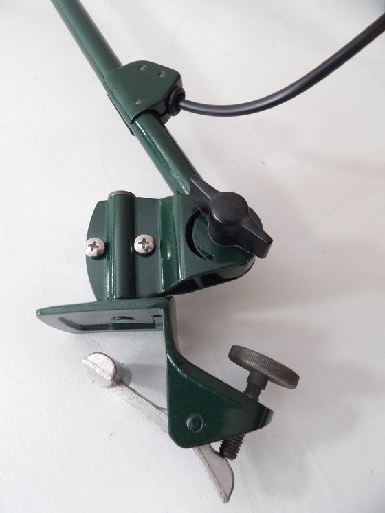 Image 1 of Vintage Midgard Bauhaus Lampe DDR Design emaillierter Schirm