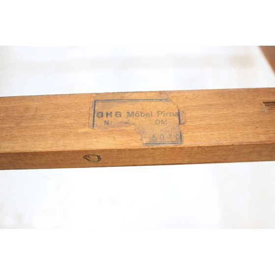 Image 1 of Paar gelbe stühle aus buchenholz von GHG