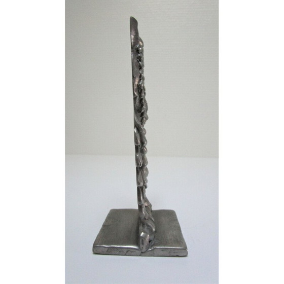 Image 1 of Briefbeschwerer Eule aus Metall, Vintage, 1970