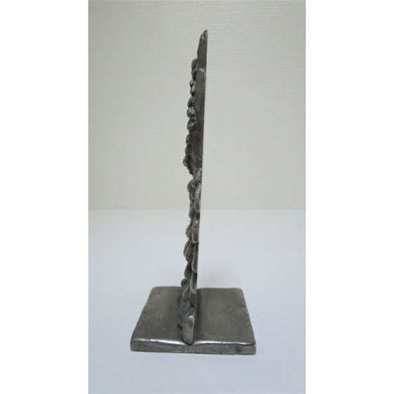 Image 1 of Briefbeschwerer Eule aus Metall, Vintage, 1970