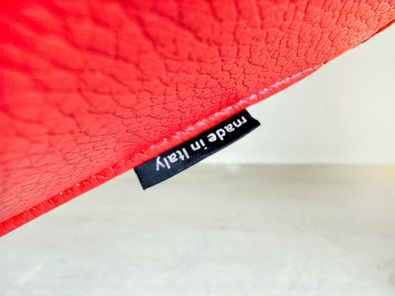 Image 1 of Original Moroso Sessel Leder Rot Patricia Urquiola Drehbar Ii