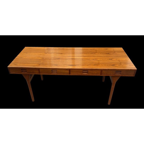 Image 1 of Vintage Schreibtisch mit 4 Schubladen aus Teakholz von Nanna Ditzel für Soren Wiladsen