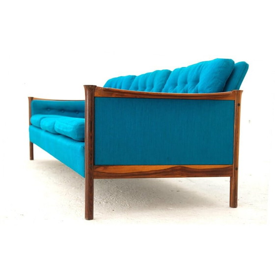 Image 1 of Vintage Sofa aus Teakholz und Wolle von Torbjørn Afdal für Bruksbo, Norwegen 1970er
