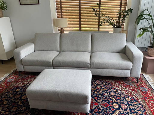 Henders&Hazel Sofa mit Liegefunktion & Hocker