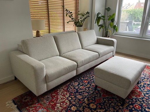 Henders&Hazel Sofa mit Liegefunktion & Hocker