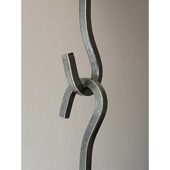 Image 1 of Skandinavischer Schmiedeeisen-Kronleuchter für eine Leuchte, 1960er Jahre