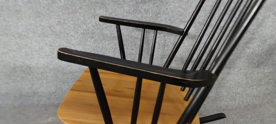 Image 1 of Schaukelstuhl Mid Century Design Skandinavisch Stuhl Rocking Chair Armchair Vintage Retro