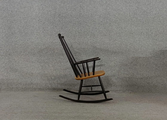Image 1 of Schaukelstuhl Mid Century Design Skandinavisch Stuhl Rocking Chair Armchair Vintage Retro