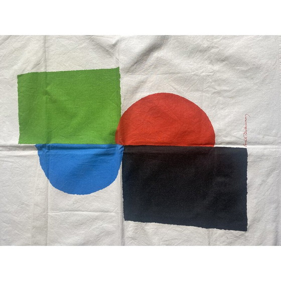 Image 1 of Vintage-Kissenbezug aus Baumwolle von Sonia Delaunay, Frankreich