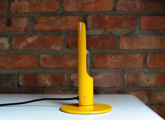 Image 1 of Gelbe industrielle Schreibtischlampe