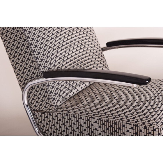 Image 1 of Paar graue Vintage-Sessel von Mucke Melder, Tschechoslowakei 1930