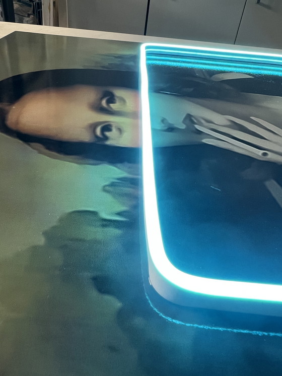 Image 1 of LedMansion Monnalisa Rauchende Pop Art Wand Kunst -LED-Lampe