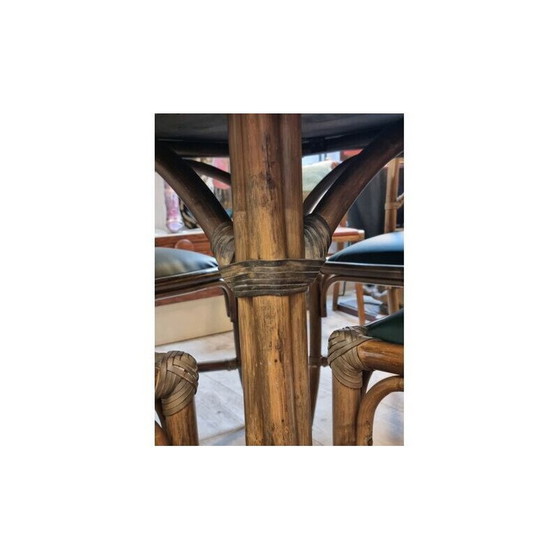 Image 1 of Vintage-Rattan-Essgarnitur, 1980