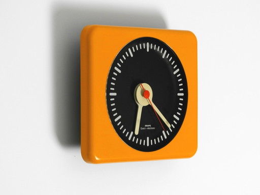 Schöne Original 1970S Krups Wanduhr in typischen Space Age Design
