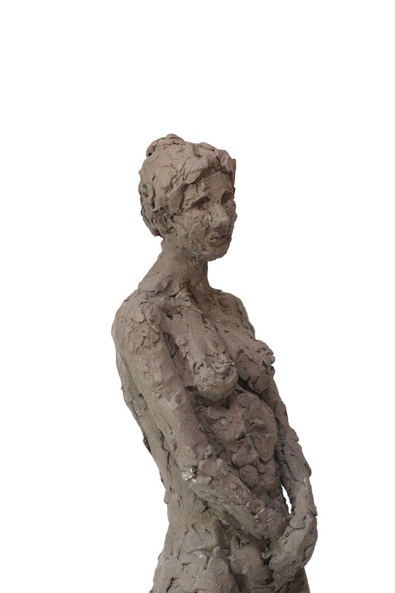 Image 1 of Terrakotta-Skulptur einer nackten Frau - Yolande Ide (1931)