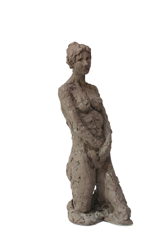 Image 1 of Terrakotta-Skulptur einer nackten Frau - Yolande Ide (1931)