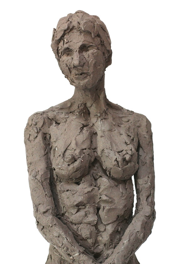 Image 1 of Terrakotta-Skulptur einer nackten Frau - Yolande Ide (1931)