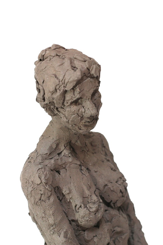 Image 1 of Terrakotta-Skulptur einer nackten Frau - Yolande Ide (1931)