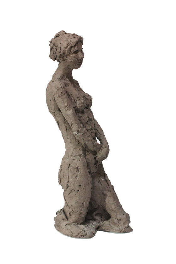 Image 1 of Terrakotta-Skulptur einer nackten Frau - Yolande Ide (1931)