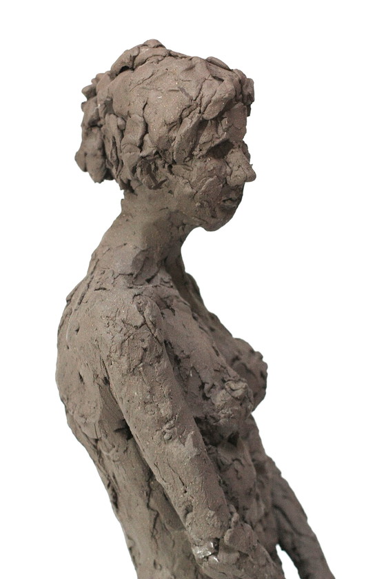 Image 1 of Terrakotta-Skulptur einer nackten Frau - Yolande Ide (1931)